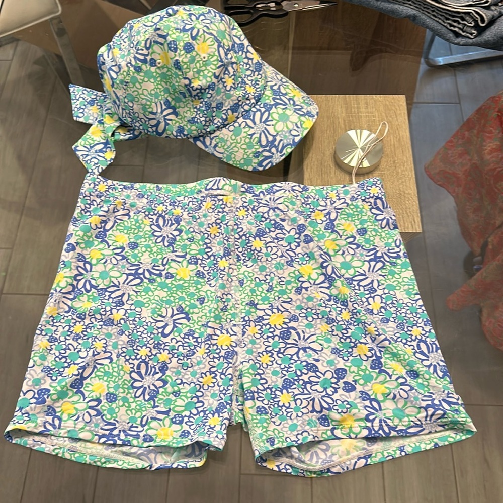 Lilly Pulitzer tennis luxletics short and hat EUC